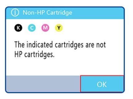 Generic Ink Cartridges Recognition Error